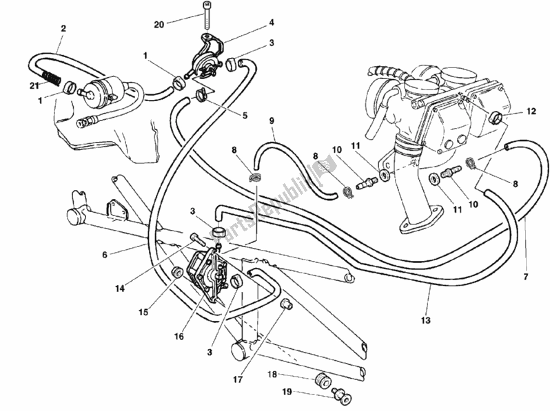 Tutte le parti per il Pompa Di Benzina del Ducati Monster 750 Dark 1999